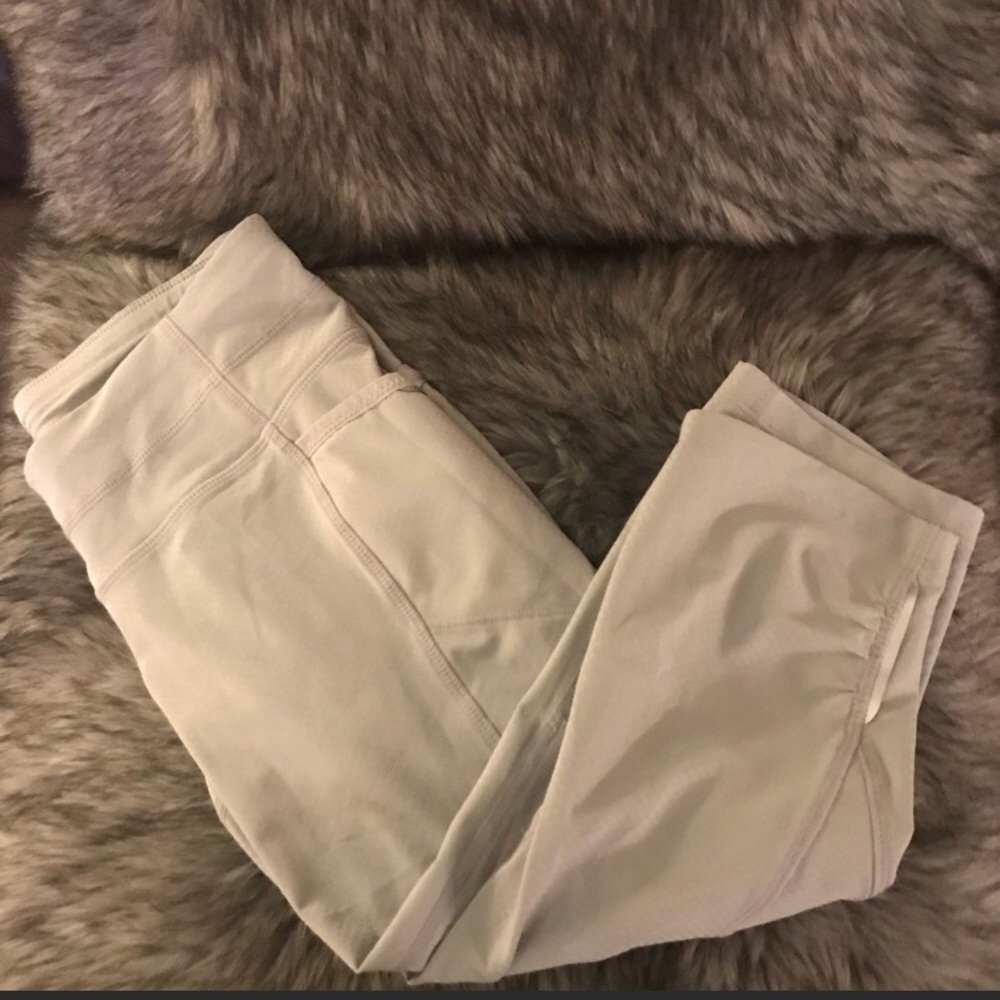 Athleta Silver Crop Leggings size XS